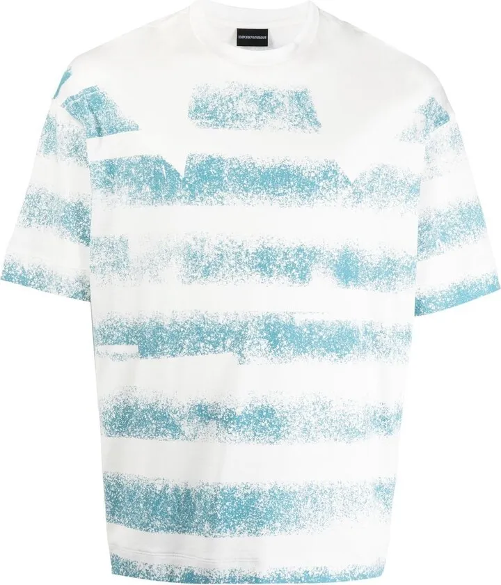 striped short-sleeved T-shirt