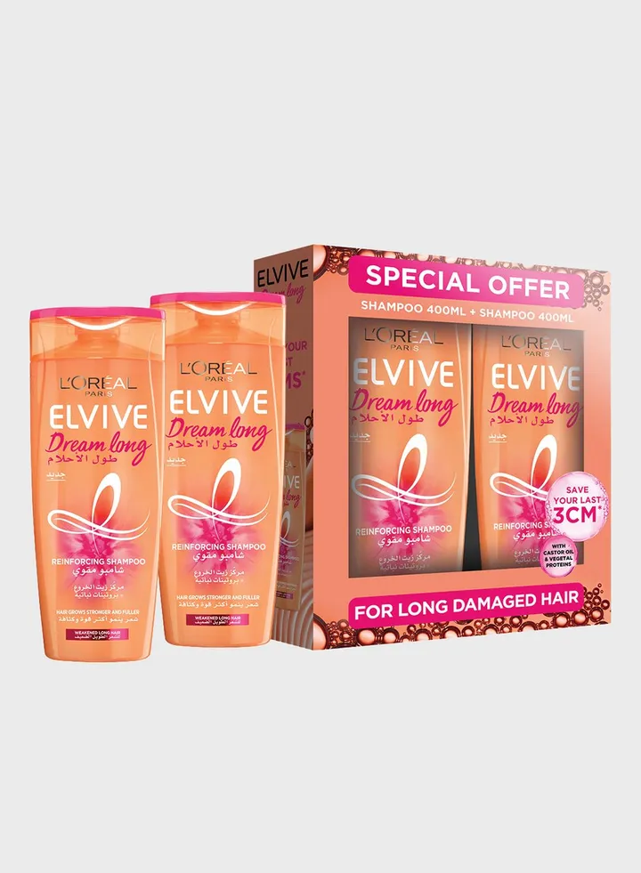 Elvive Dream Long Shampoo 400ml Twin Pack