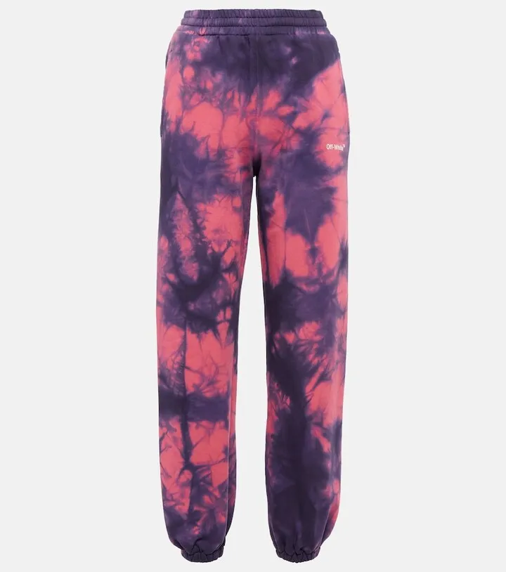 Tie-dye cotton sweatpants