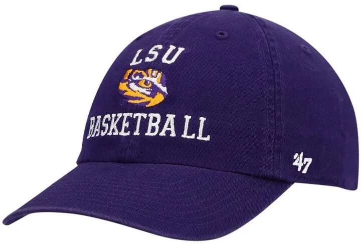 Men's Purple Lsu Tigers Arch Basketball Adjustable Hat
