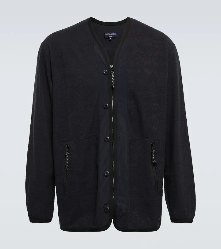 Cotton zip-up sweater