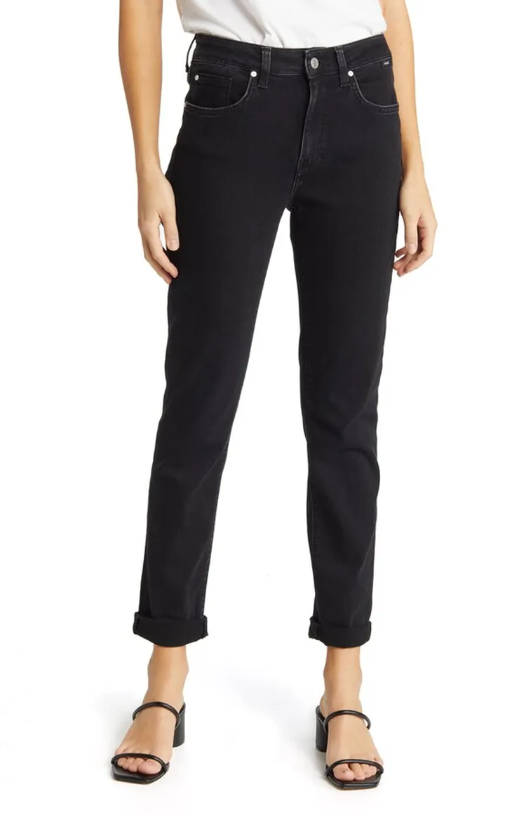 Kathleen High Waist Slim Boyfriend Jeans