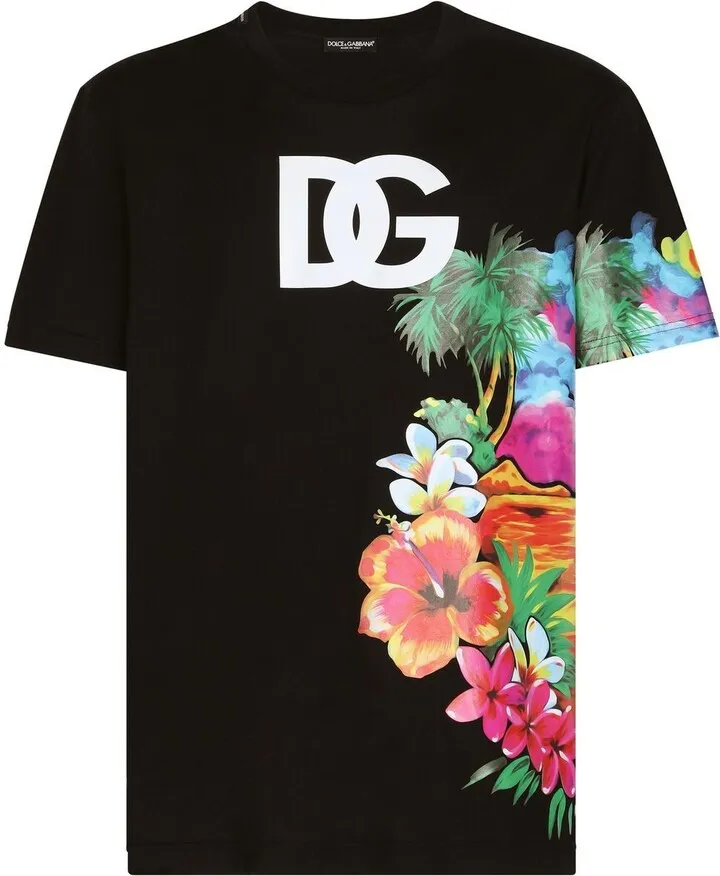 floral print DG T-shirt