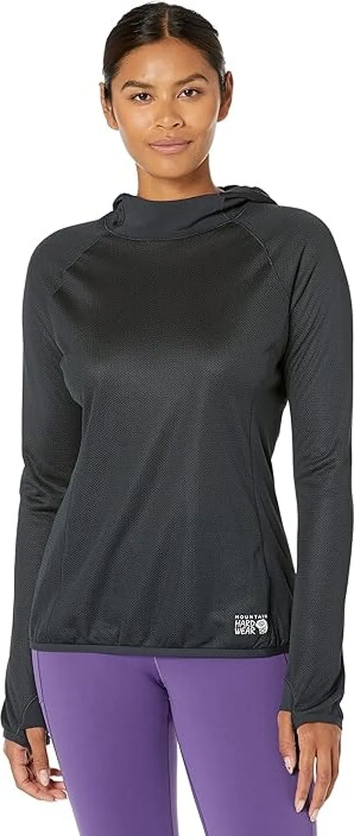 Mountain Hardwear Airmesh Hoodie (Dark Storm) Women's Clothing