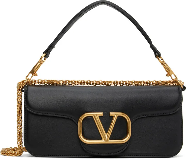 Valentino Garavani Black Locò Shoulder Bag
