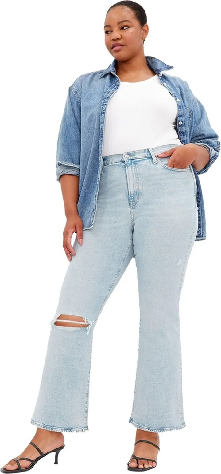 GAP Womens High Rise Flare Jeans