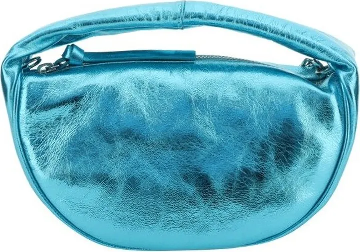 By Far Baby Cush Metallic Zipped Tote Bag