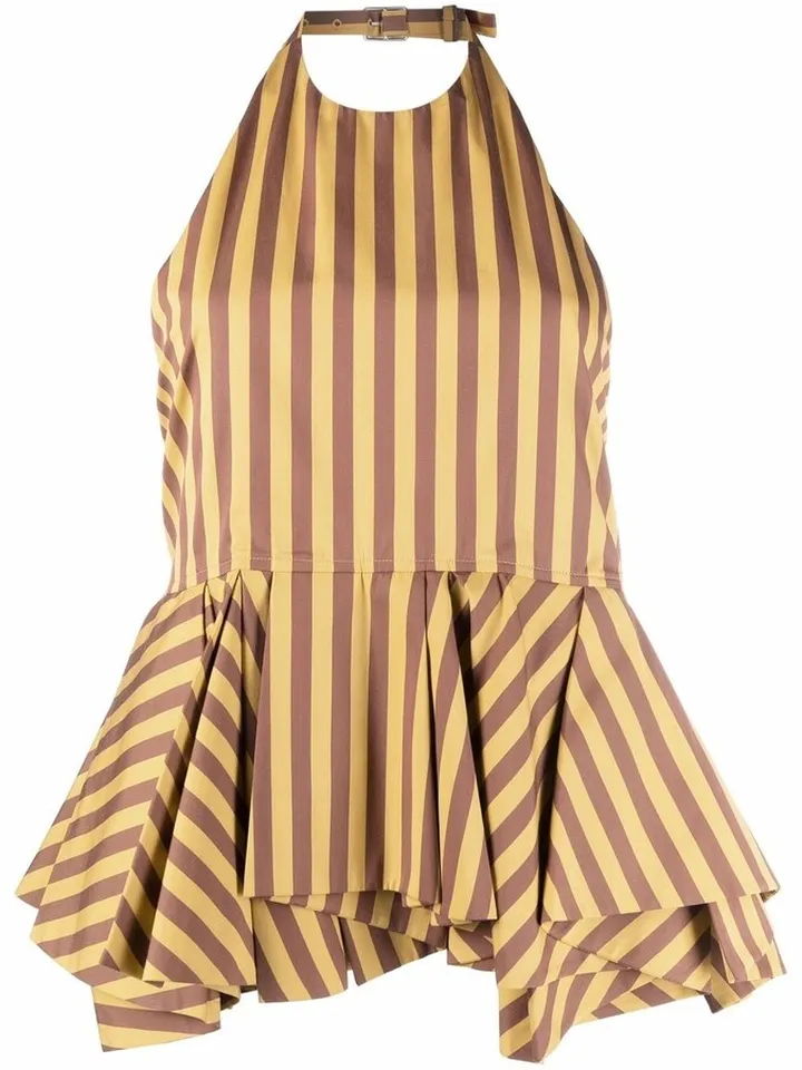 Striped Halterneck Top