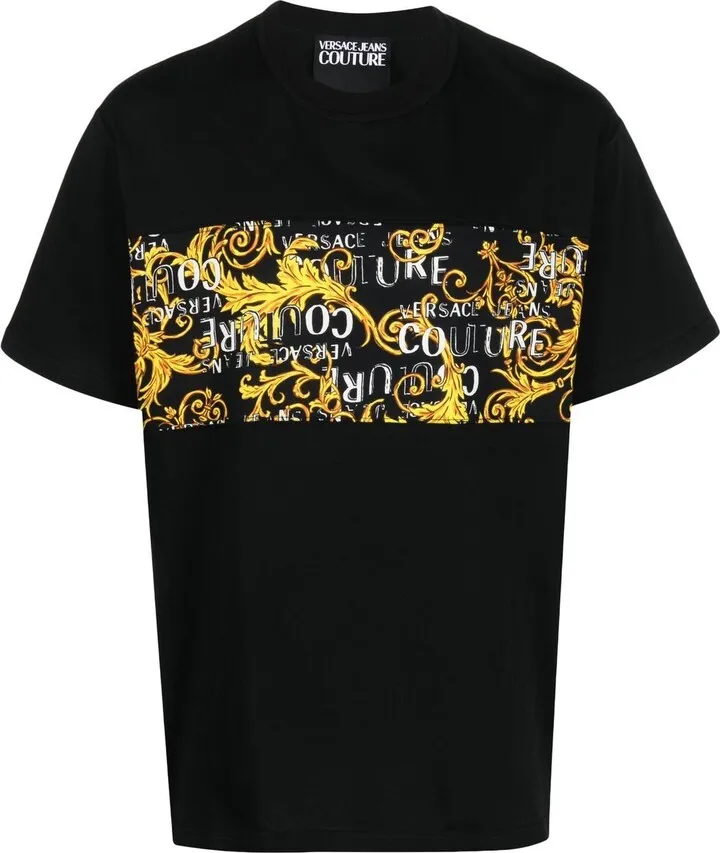 baroque-print T-shirt