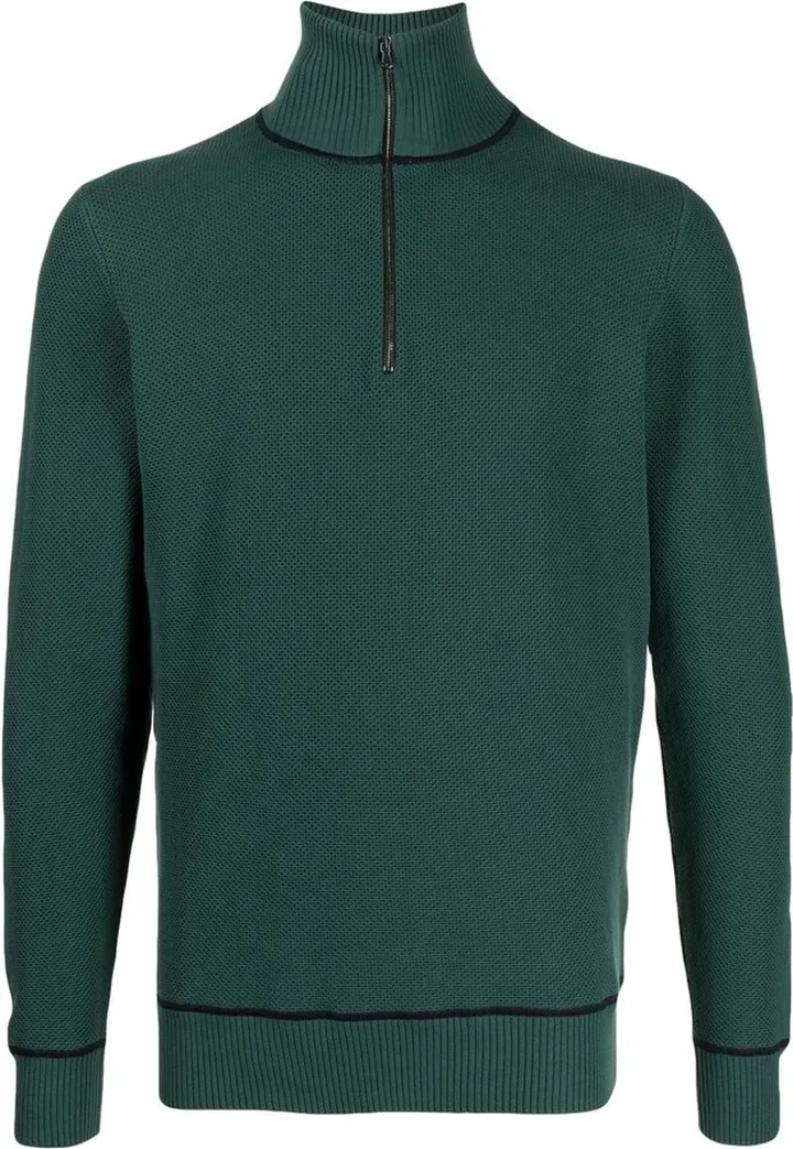 Half-Zip Cotton Jumper
