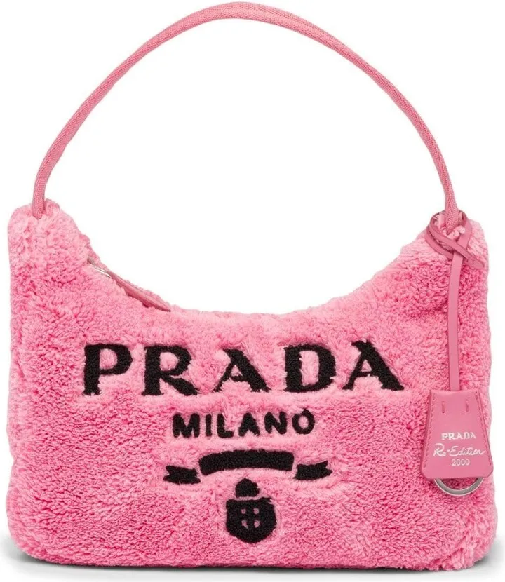 Logo-Print Towel Shoulder Bag