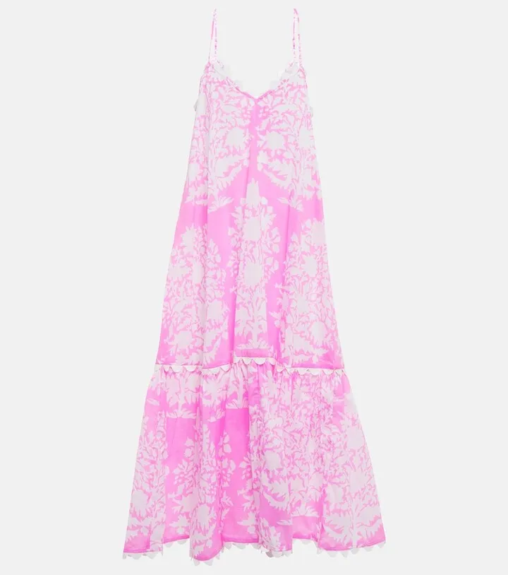 Printed midi dress