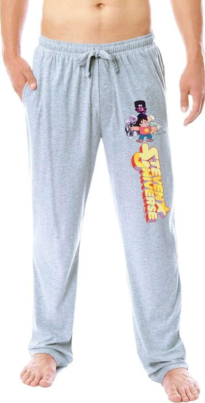 Steven Universe Mens' TV Show Characters Garnet Sleep Pajama Pants (XXX-Large) Grey