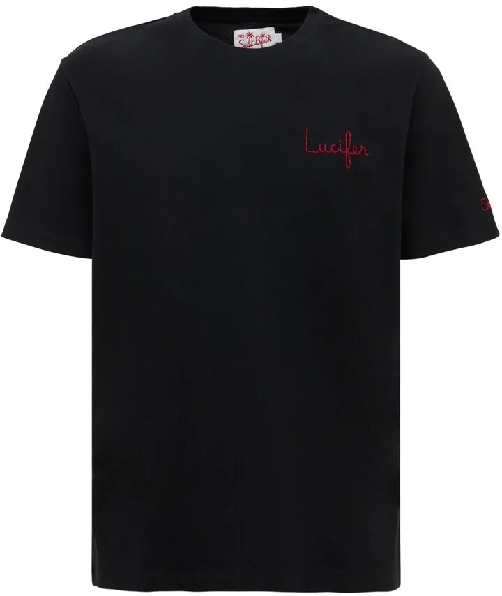 Lucifer cotton jersey t-shirt