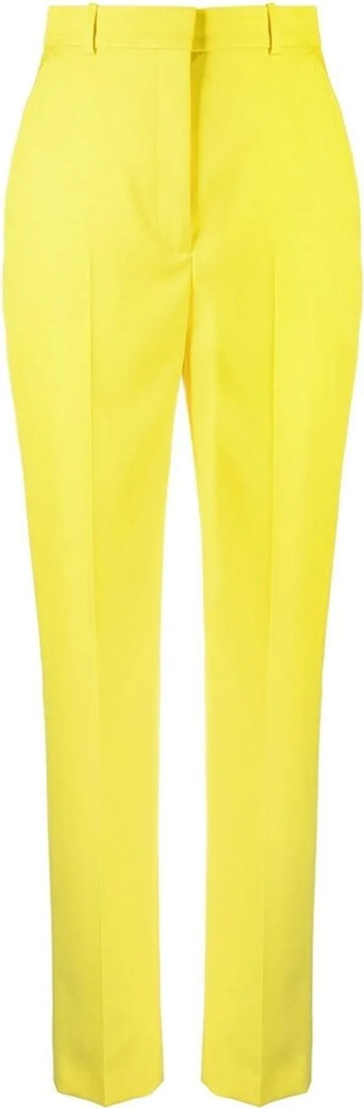 High-Waisted Slim-Cut Trousers
