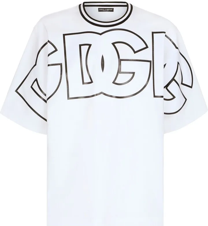 DG-logo technical jersey T-shirt