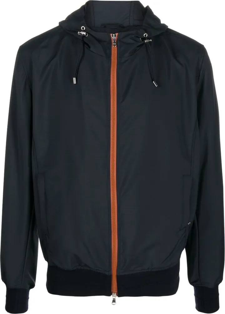 Wool Blend Hooded Jacket