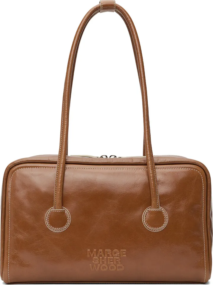 Marge Sherwood Brown Soft Boston Bag