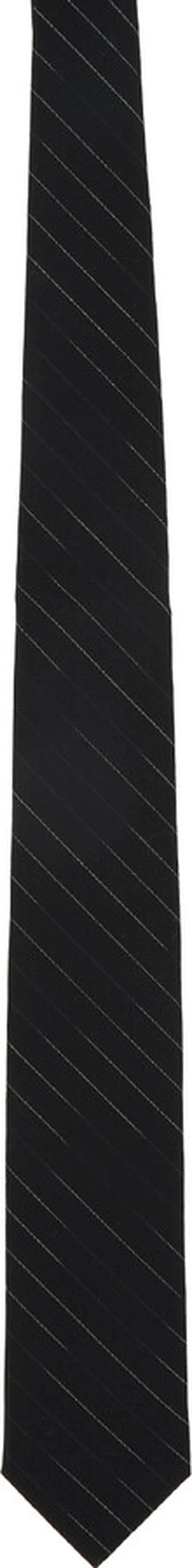 Ernest W. Baker Black Striped Tie