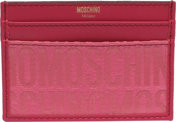 Moschino Logo Jacquard Cardholder