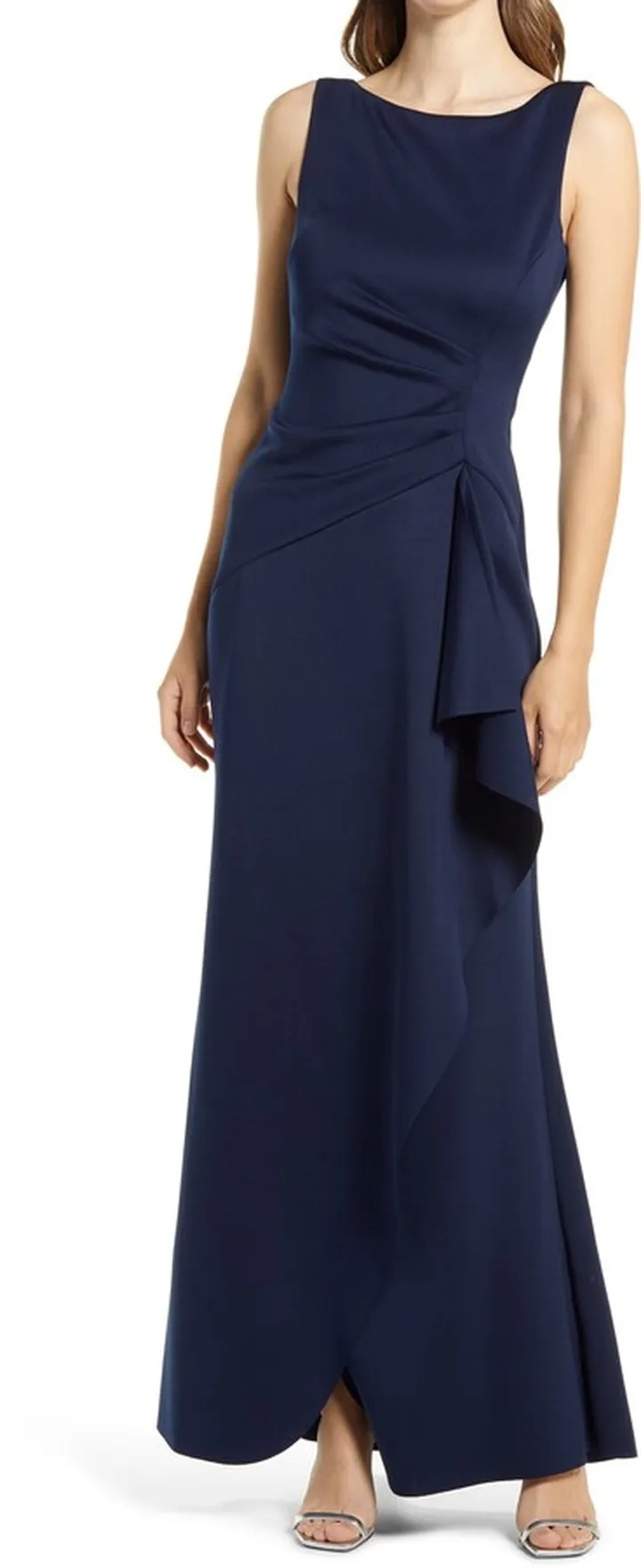 Sleeveless Side Tuck Gown