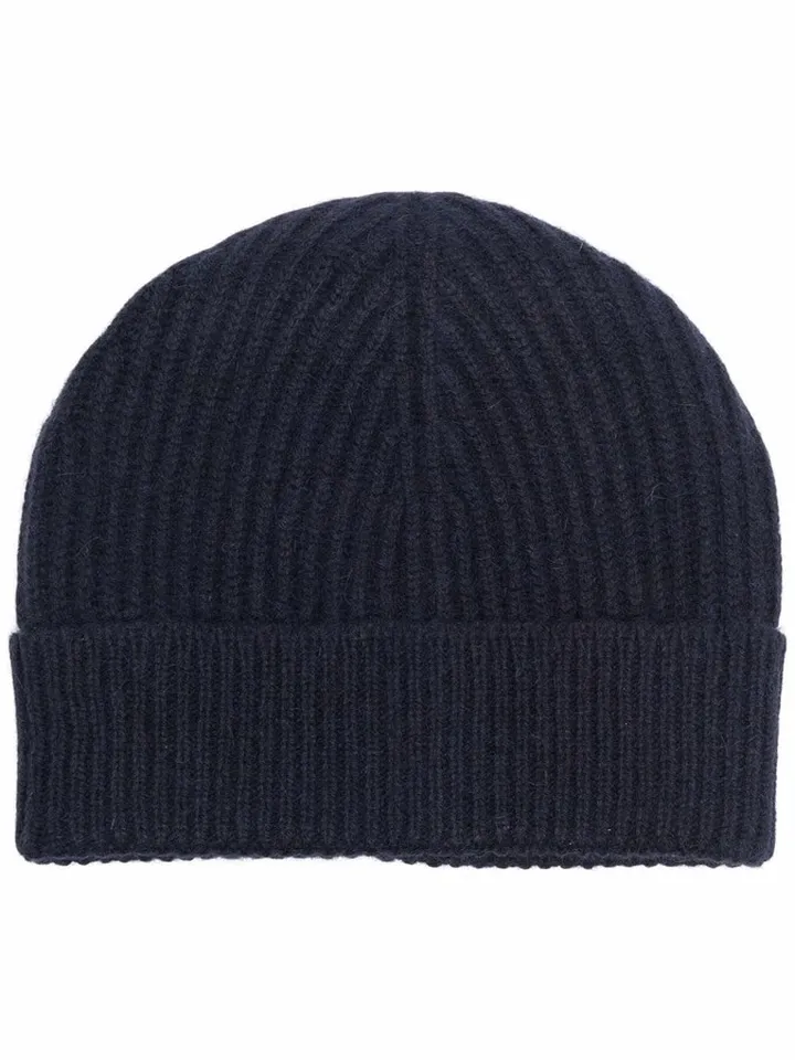 Ribbed-Knit Tonal Beanie