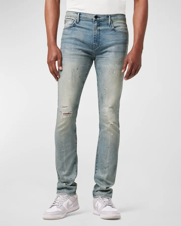 Men's Distressed Skinny Jeans