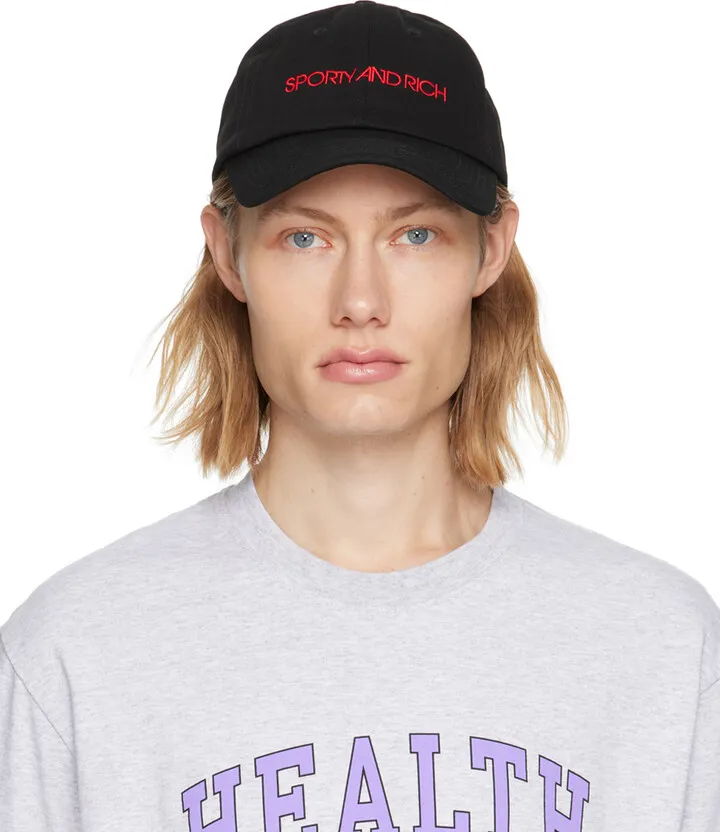 Sporty & Rich Black Disco Hat