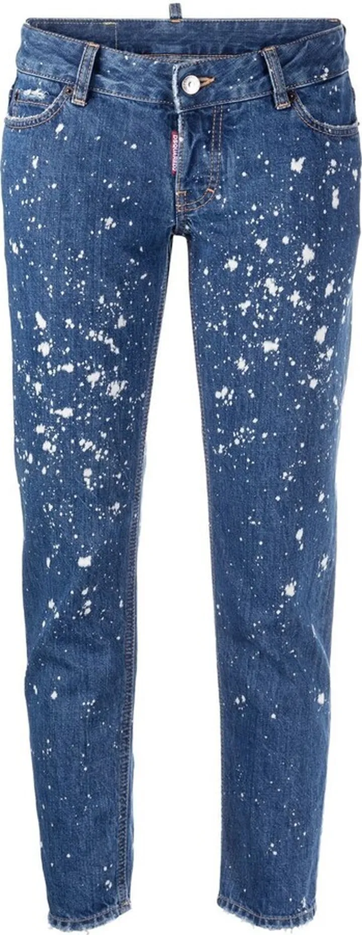Paint-Splatter Denim Jeans