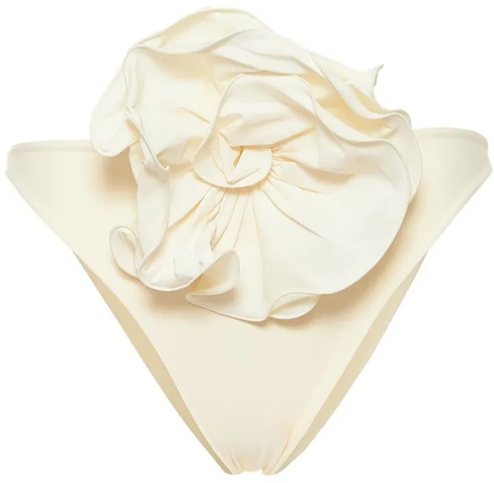 Flower jersey bikini bottoms