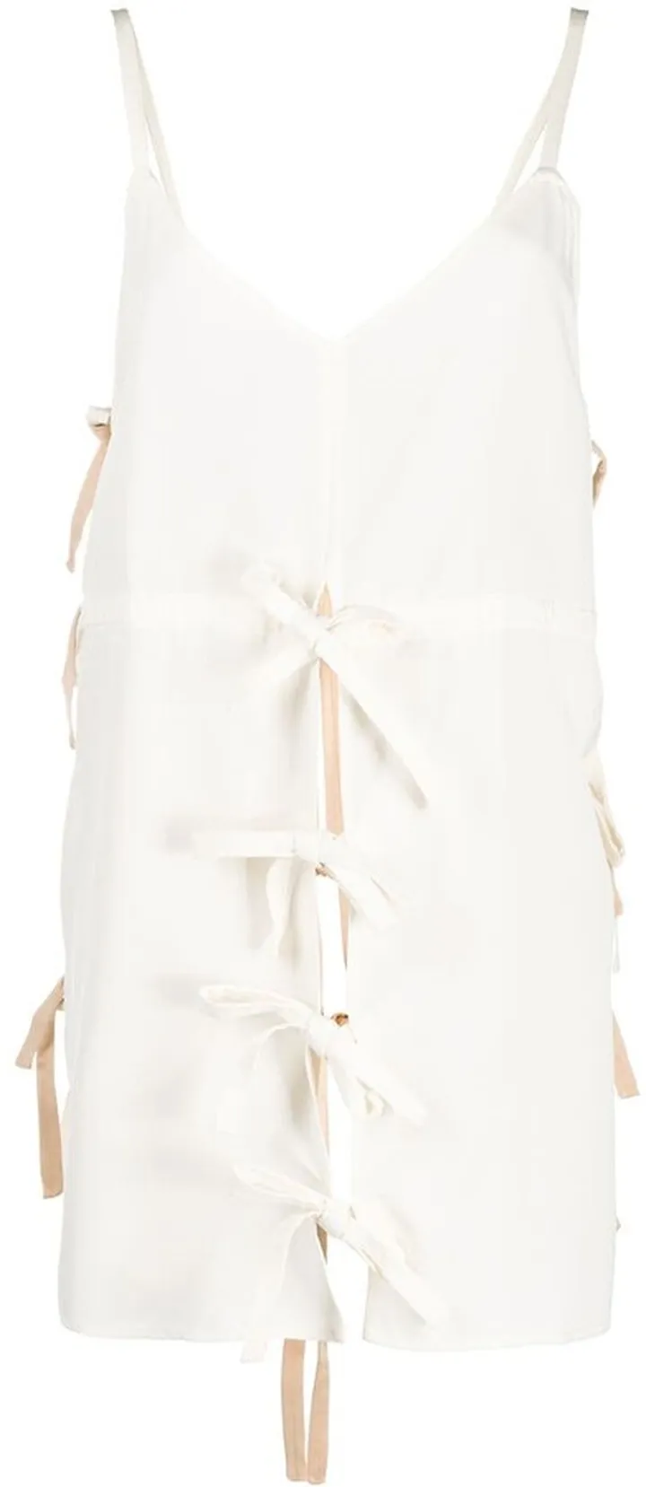 V-neck tie tunic