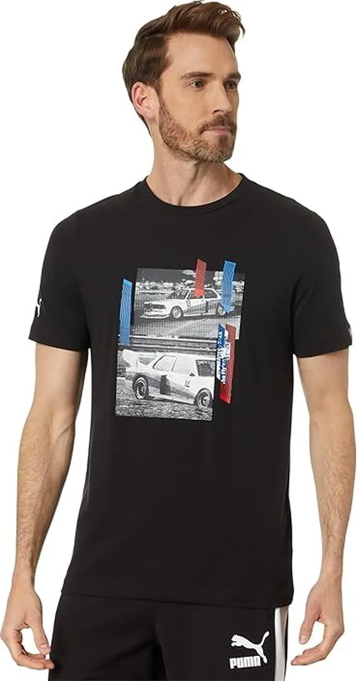 PUMA BMW M Motorsport Car Graphic Tee (Puma Black) Men's Clothing