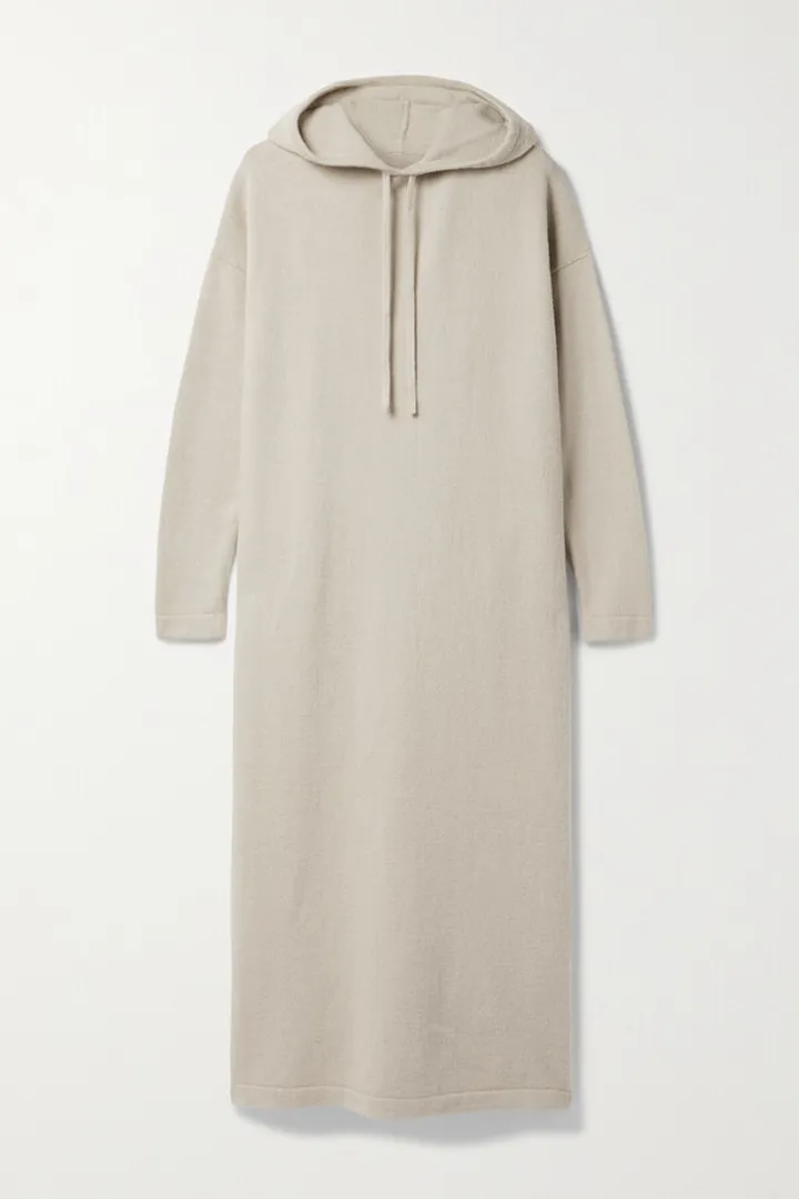 Lauren Manoogian - Hooded Alpaca-blend Midi Dress - Brown