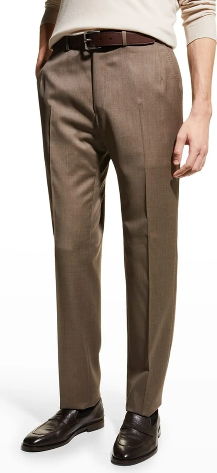 Men's Wool Twill Dress Pants