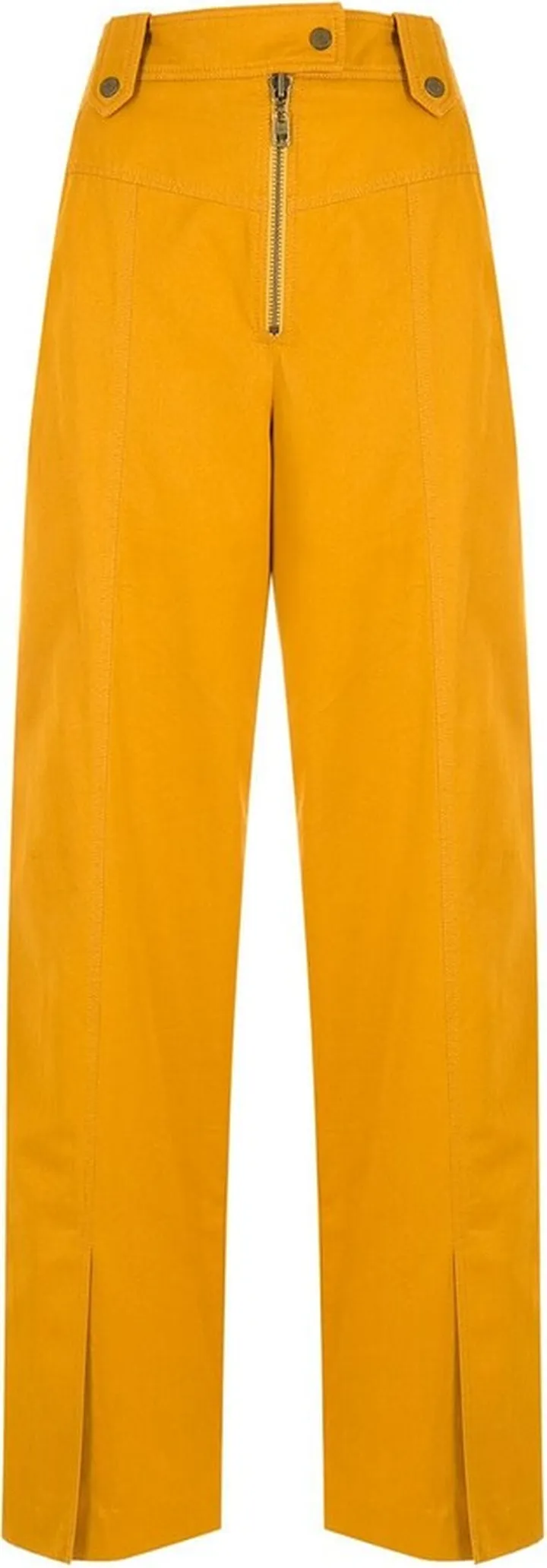 Straight-Leg Cotton Trousers