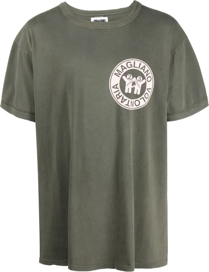 logo-patch cotton T-shirt
