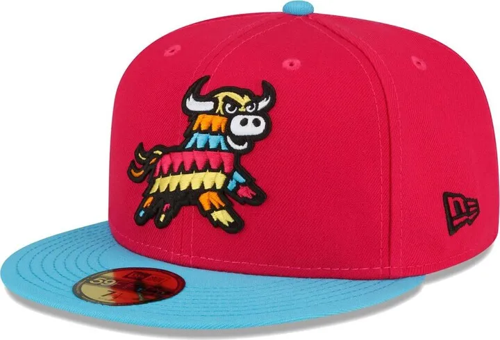 Men's New Era Coral Erie SeaWolves Copa De La Diversion 59FIFTY Fitted Hat
