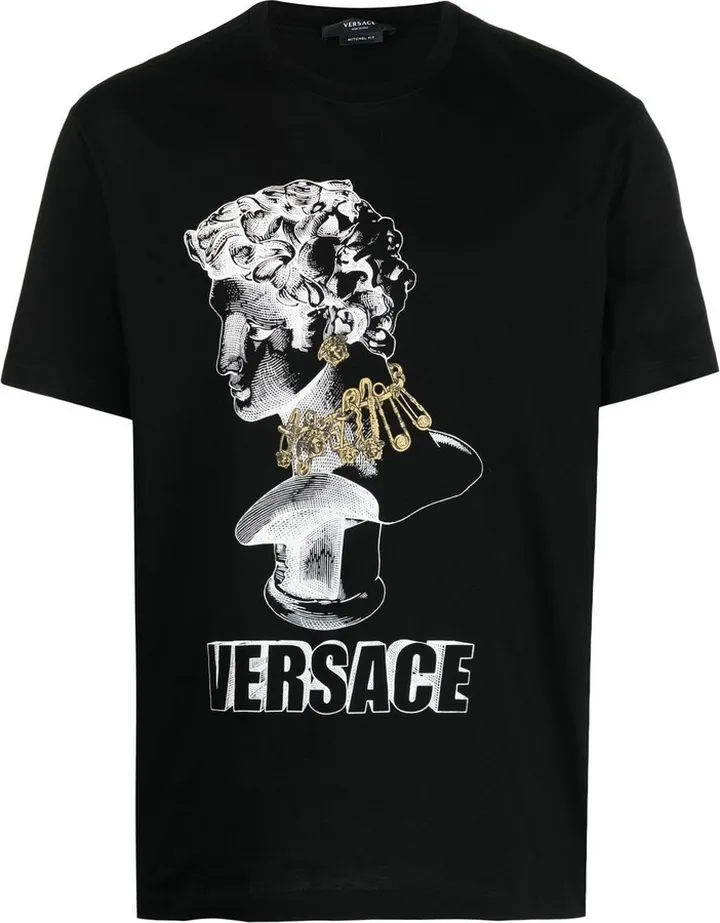illustration-print organic cotton T-shirt
