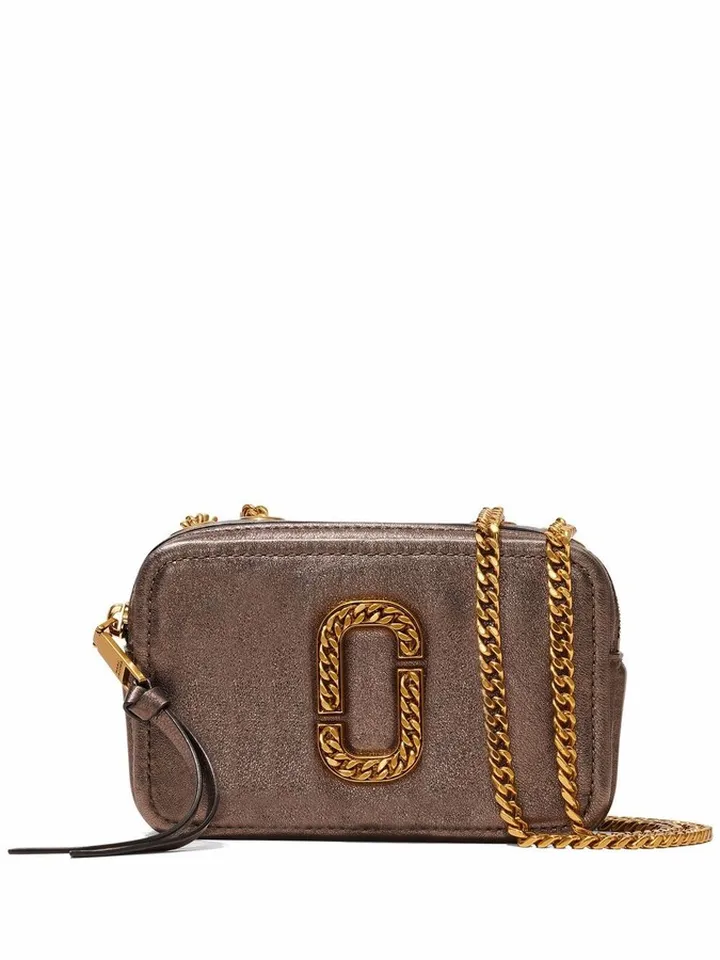 The Glam Shot metallic 17 crossbody bag