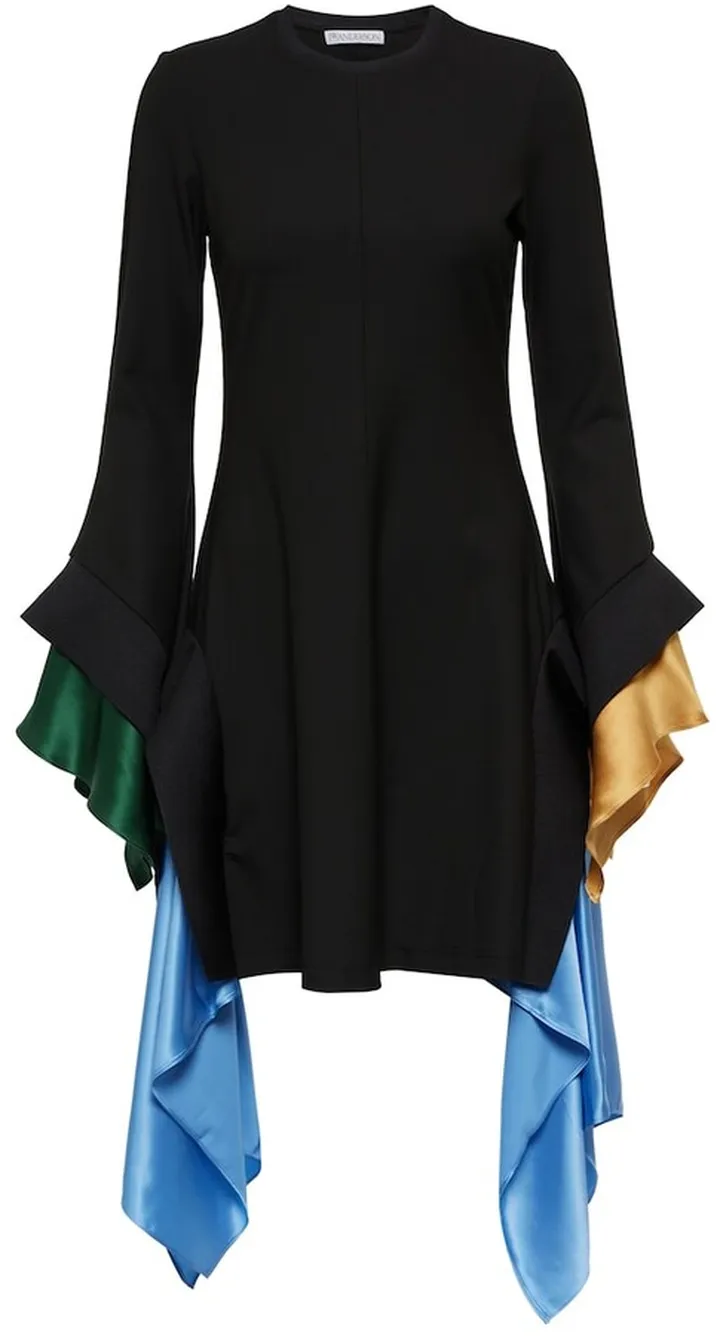Ruffle-trimmed minidress
