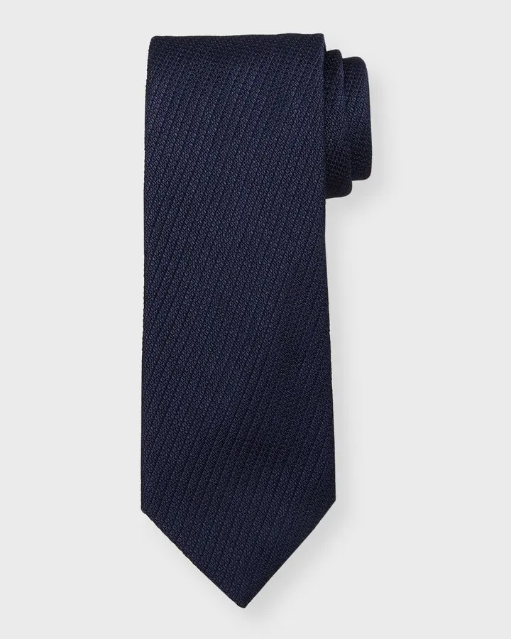 Men's Textured Silk Tie