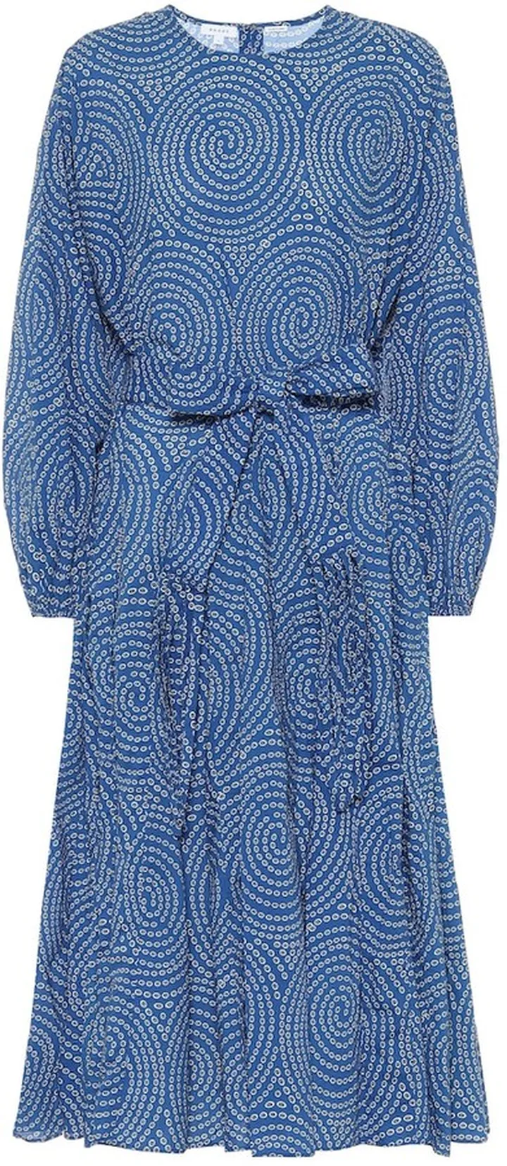Devi printed cotton midi dress