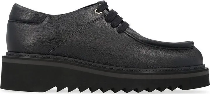 Salvatore Ferragamo Round-Toe Lace-Up Oxford Shoes