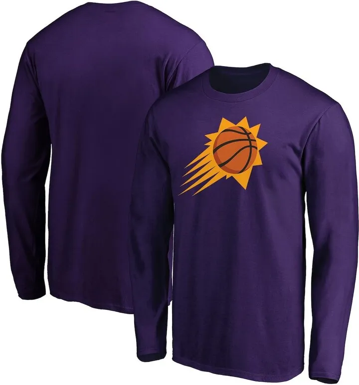 Men's Fanatics Branded Purple Phoenix Suns Team Primary Logo Long Sleeve T-shirt