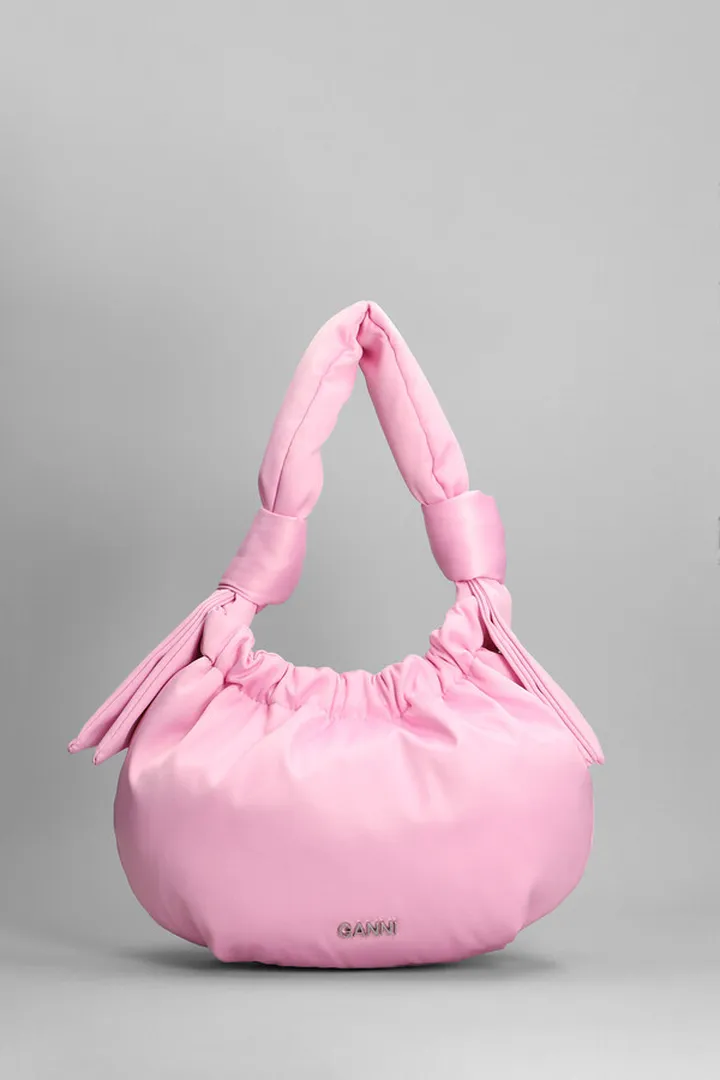 Hand Bag In Rose-pink Polyester