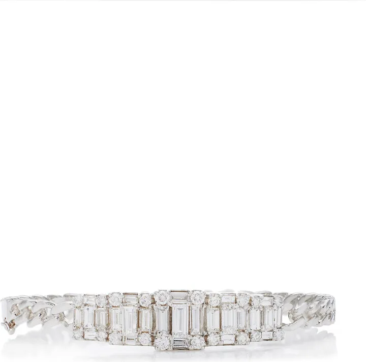 Women's Clarity 18K White Gold Diamond Chain Bracelet