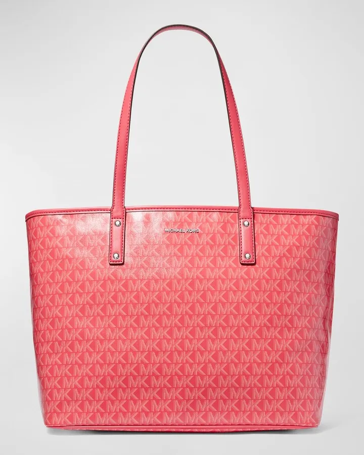 Carter Large Monogram Tote Bag