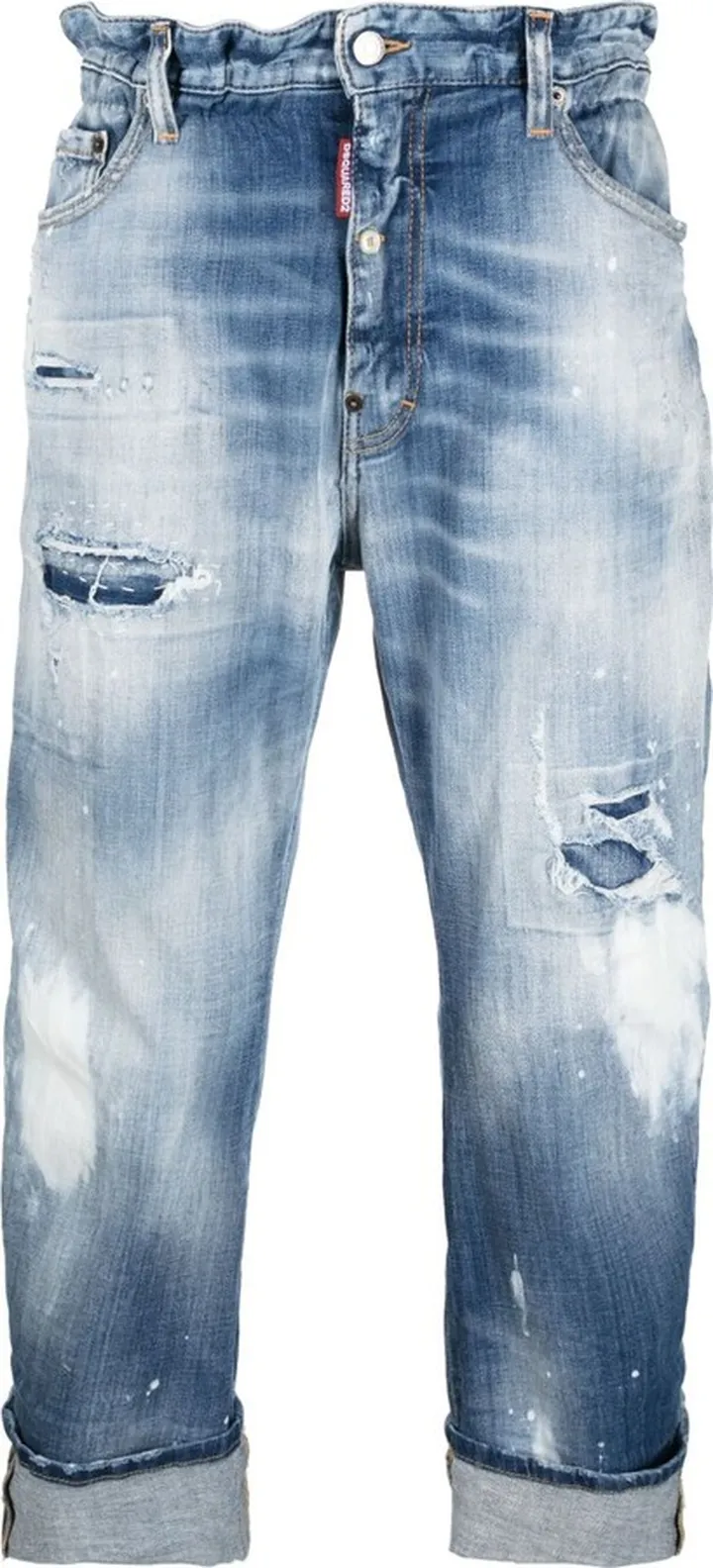 Distressed Cropped Jeans