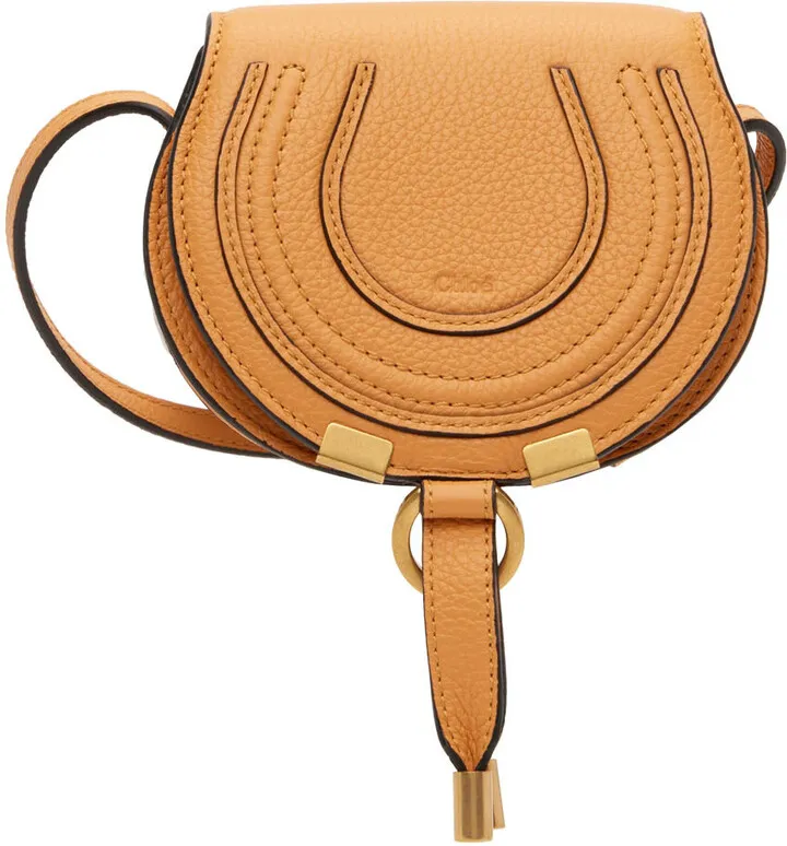Chloé Orange Nano Marcie Saddle Bag