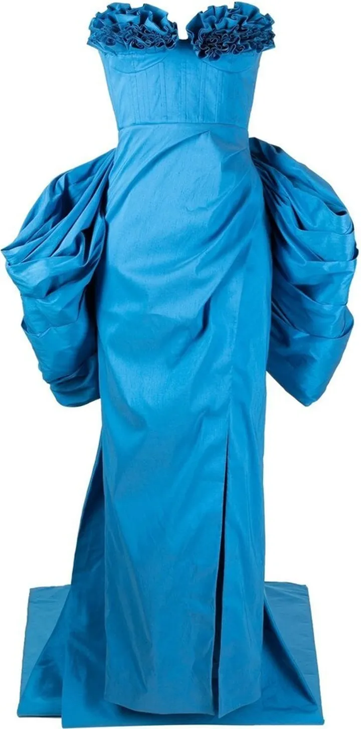 Romy bow-detail gown
